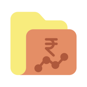 rupees funding folder vector